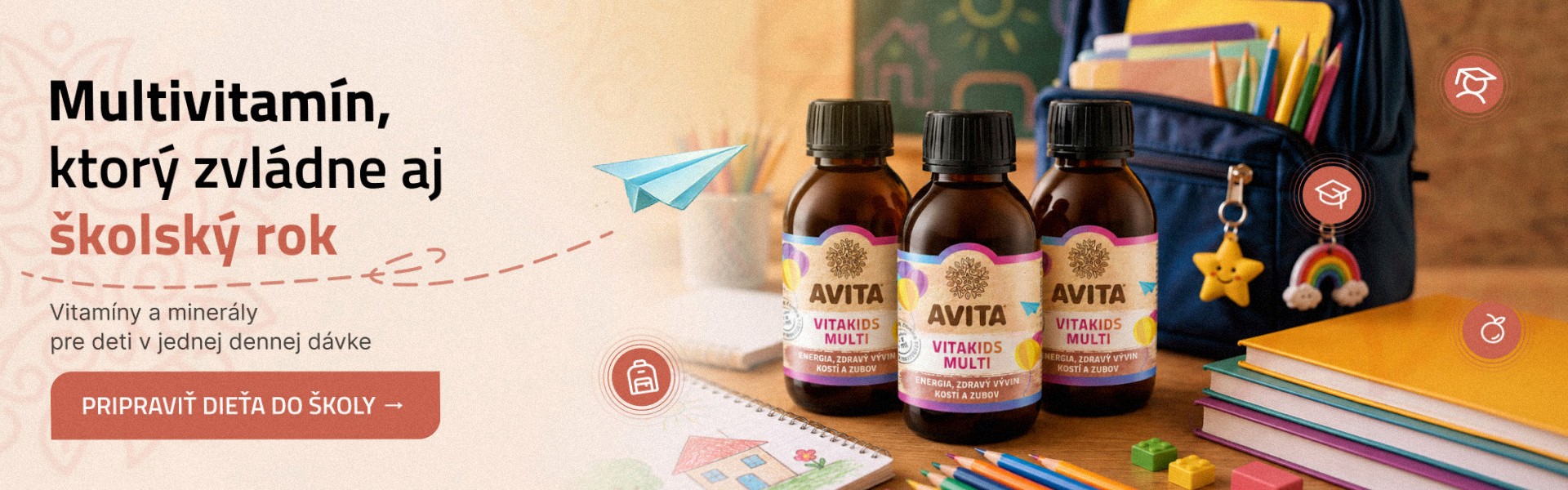 Multivitamin pre deti skolsky rok